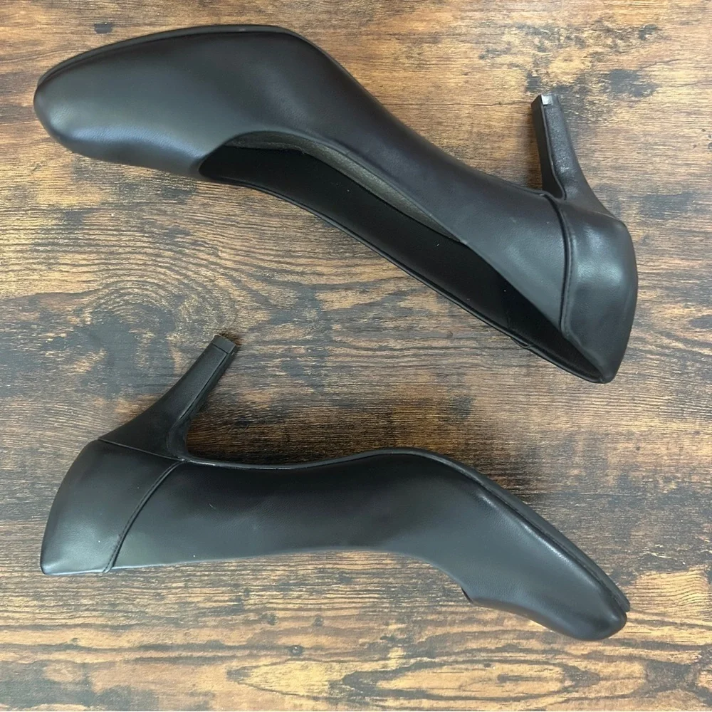 🦋 Time and Tru Black Heels Classic Office Formal Neutral Basic 10